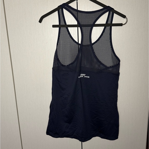 Lorna Jane mesh top long workout tank - Picture 2 of 3